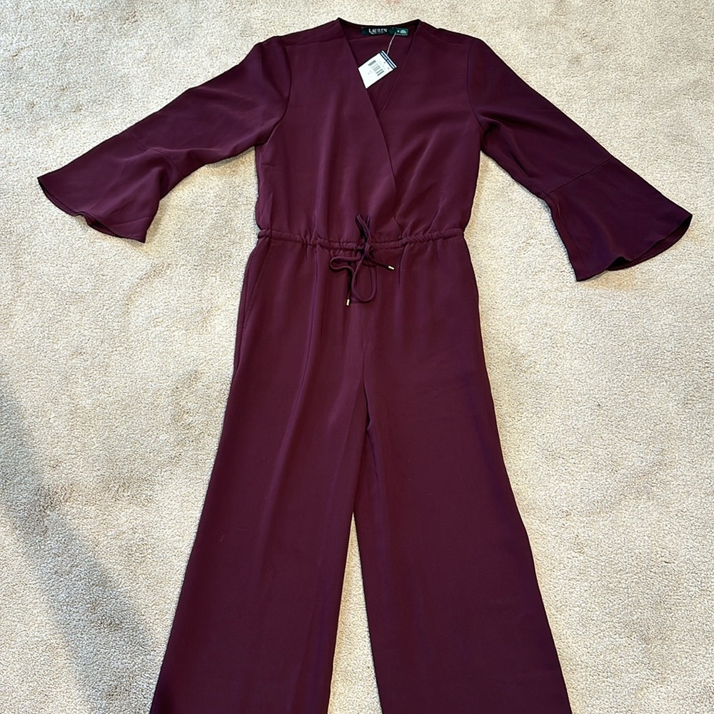 Ralph Lauren burgundy jumpsuit